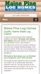 Mobile Screenshot of mainepineloghomes.com